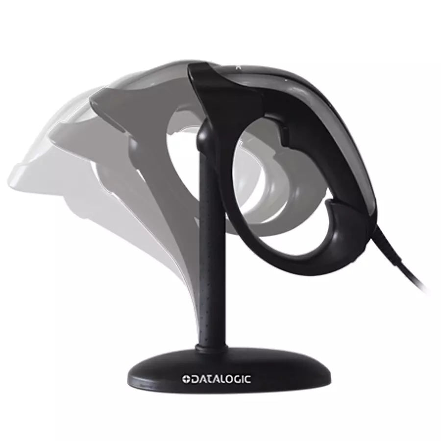 Datalogic Heron HD3430 Barcode Scanner with flex stand, black (HD3430-BKK1S)