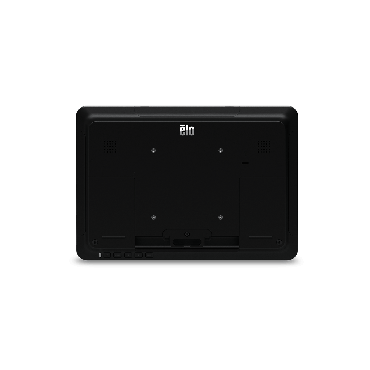 Elo 1002L touch monitor rear with VESA 75 mount and ports