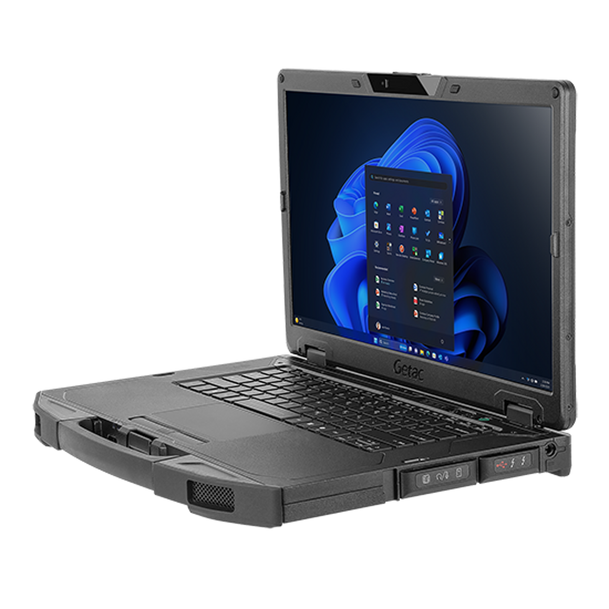 Getac S510 SU1D6CQ4SFXX right three-quarter view with sealed port covers