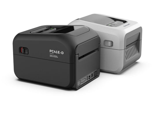 Honeywell PC41E-D 4-inch direct thermal desktop label printer, black, 203 dpi, USB (PC41EDB010200) – black and white versions