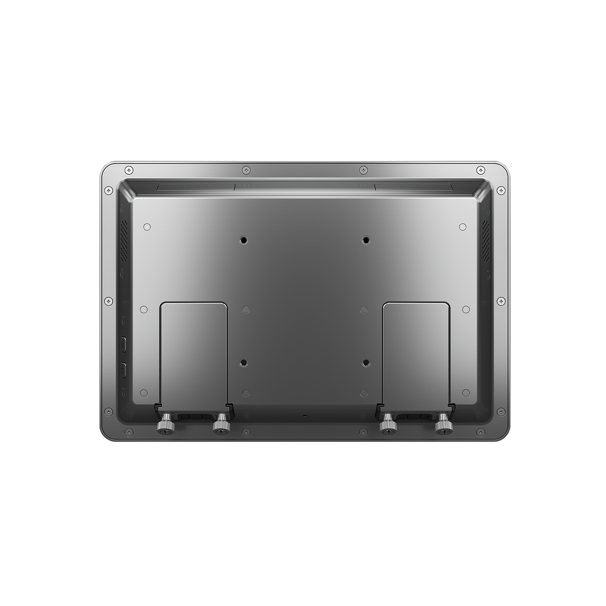 Elo I-Series 5 Steel 10.1" rear view with VESA mount and sealed I/O