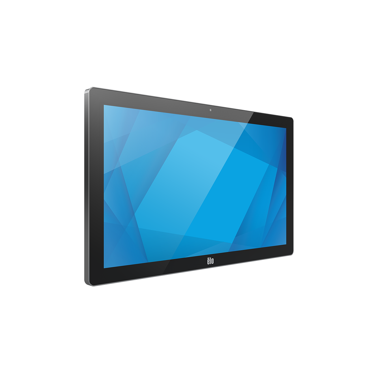 Elo I-Series 5 Steel 21.5" stainless steel enclosure, angled right view