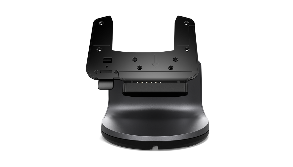 Elo rotating POS dock for Elo Pay M100 (verify: pogo-pin version)