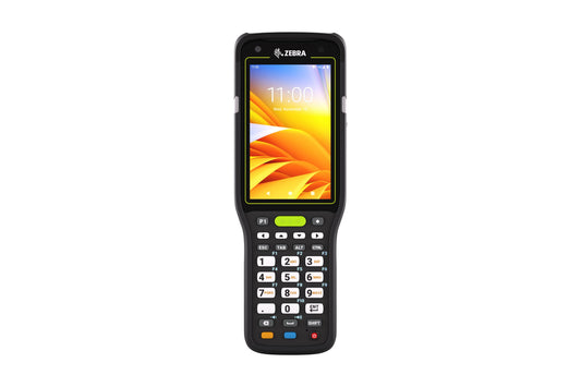 Zebra MC3400 rugged keypad mobile computer, pistol grip, 29-key numeric keypad (MC3401-0G1M52SS-A6) – front view