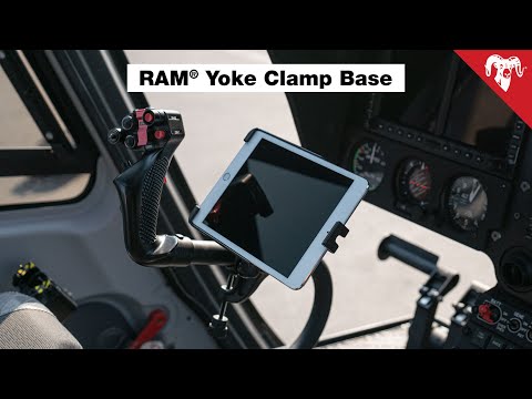 RAM Mounts Yoke Clamp Base with Ball for 15.9–31.8 mm Rails, B-Size (RAM-B-121BU) – official RAM Mounts video