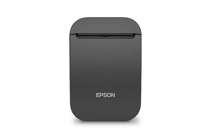 Epson TM-P80II 3-inch mobile receipt printer with autocutter, Wi-Fi, USB-C, black (C31CK00131) – front view