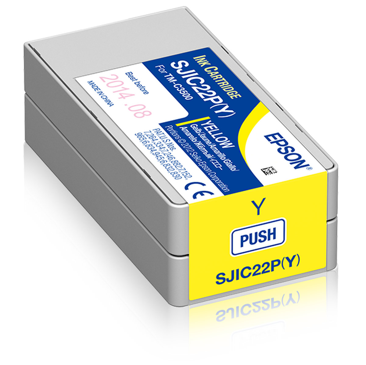 Epson SJIC22P(Y) yellow ink cartridge C33S020604 for ColorWorks C3500