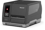 Honeywell PM65 industrial label printer, full touch display, tear bar, 300 dpi, thermal transfer (PM65A12000000300) – angled front view
