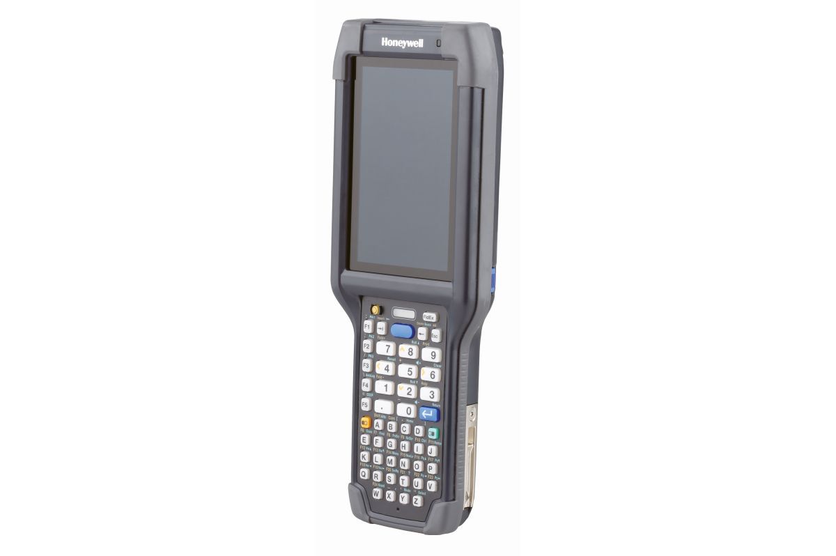 Honeywell CK65 rugged Android mobile computer, 51-key alphanumeric keypad, standard range 2D imager, Wi-Fi only (CK65-L0N-BSC210E) – angled view