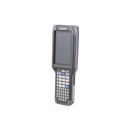 Honeywell CK65 rugged Android mobile computer, 51-key alphanumeric keypad, long range FlexRange 2D imager, Wi-Fi only (CK65-L0N-BLC210E) – angled view
