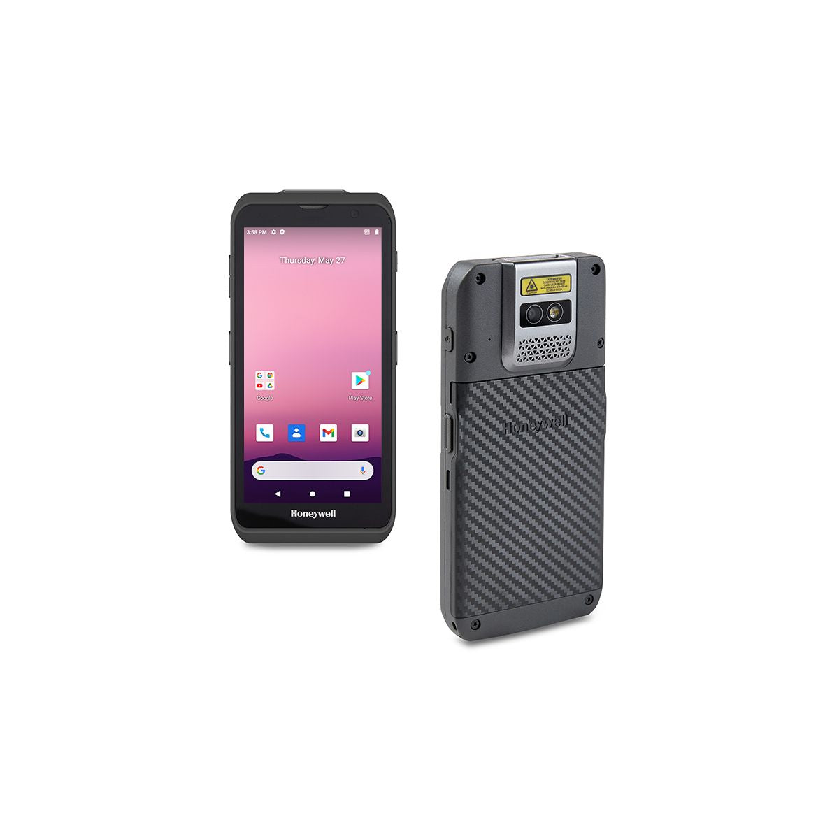 Honeywell ScanPal EDA5S Android mobile computer, S0703 2D imager (EDA5S-00AE61N21RK) – front and back view