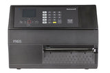 Honeywell PX65 industrial label printer, LCD display with keypad, tear bar, parallel port, 300 dpi, thermal transfer (PX65A00010000300) – front view