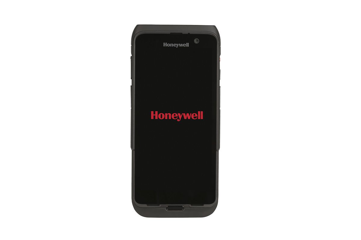 Honeywell CT47 5.5-inch all-touch Android mobile computer, black, extended-range 2D imager, 5G + Wi-Fi, 8 GB / 128 GB, ATEX Zone 2/22 (CT47-X1N-5ED1E1G) – front view