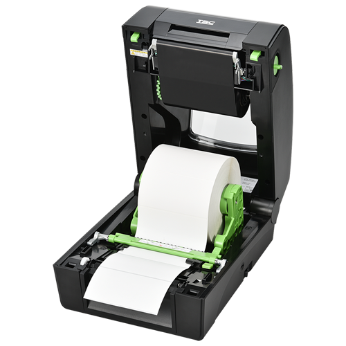 TSC TH340R 4-inch desktop UHF RFID label printer, 300 dpi, touch display, Bluetooth, care label cutter, black (TH340R-A001-0232) – detail view