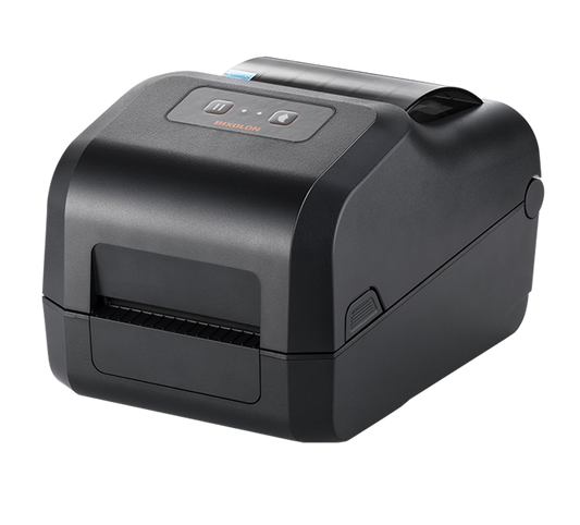 BIXOLON XD5-43IIt 4-inch thermal transfer desktop label printer, black (XD5-43IItEK/BEG) – front view
