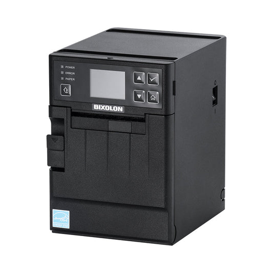 BIXOLON SRP-S300II 3-inch linerless label & receipt printer, black (SRP-S300IIXWDaK/BEG) – front view