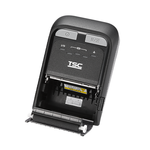 TSC TDM-20 2-inch mobile receipt and label printer, Wi-Fi and Bluetooth, black (99-082A102-1002) – open media cover