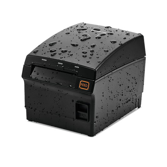 Bixolon SRP-F310II kitchen-proof thermal POS receipt printer, dual-band Wi-Fi, black (SRP-F310IICOWDK) – splash-proof housing