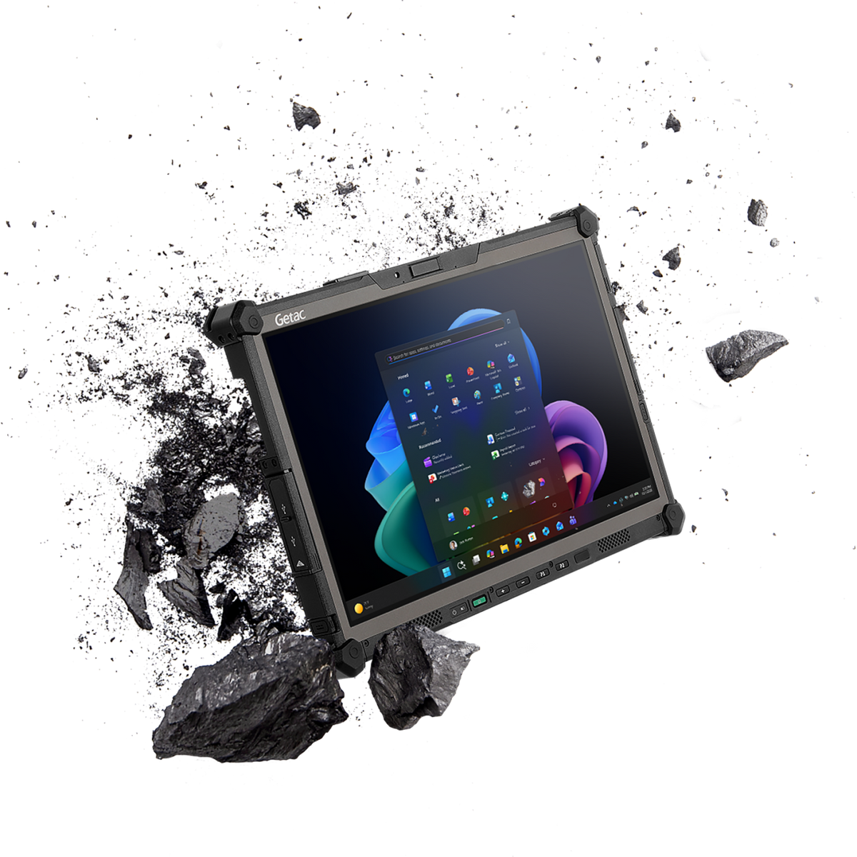 Getac G140 14" rugged tablet (GX6779WI1BXX) – angled view