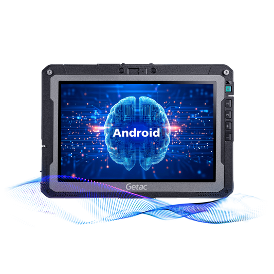 Getac ZX10 G2 10.1" rugged Android tablet (Z8A1KXW857BX) – front view with Android screen
