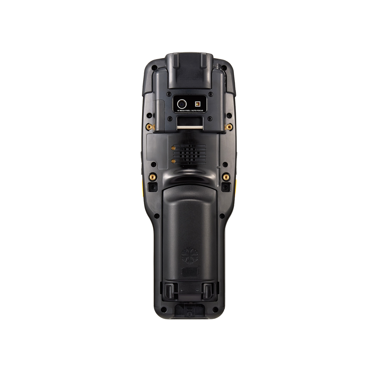 M3 Mobile UL20FX (Frozen, cold-storage, 4G LTE) rugged Android mobile computer, 28-key numeric keypad, SE5800 long-range 2D imager (U20F4C-QICFRS-HF) – back view
