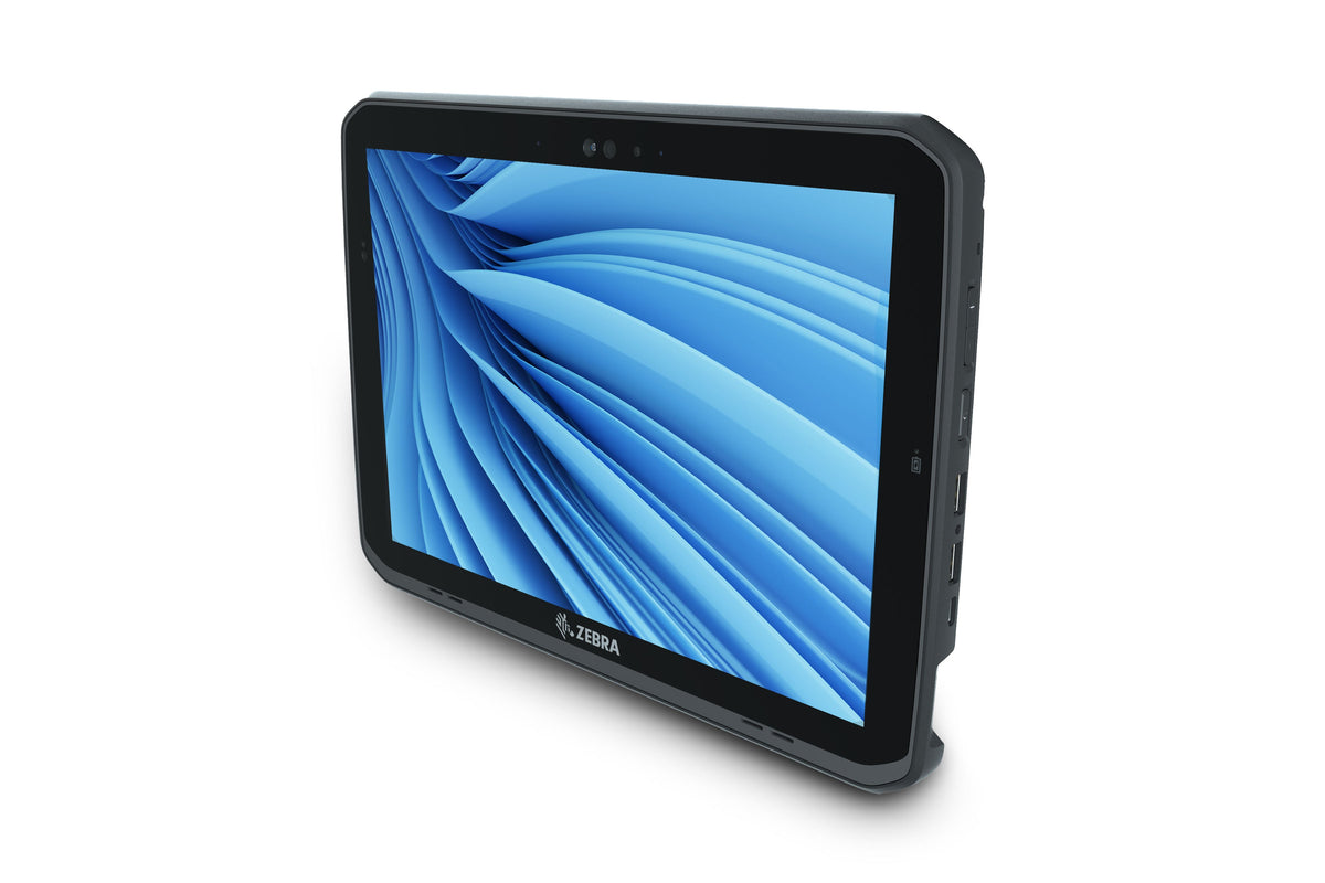 Zebra ET85 rugged tablet, Windows 11 Pro, 4G LTE + GPS (ET85B-3P5A2-000) – angled view