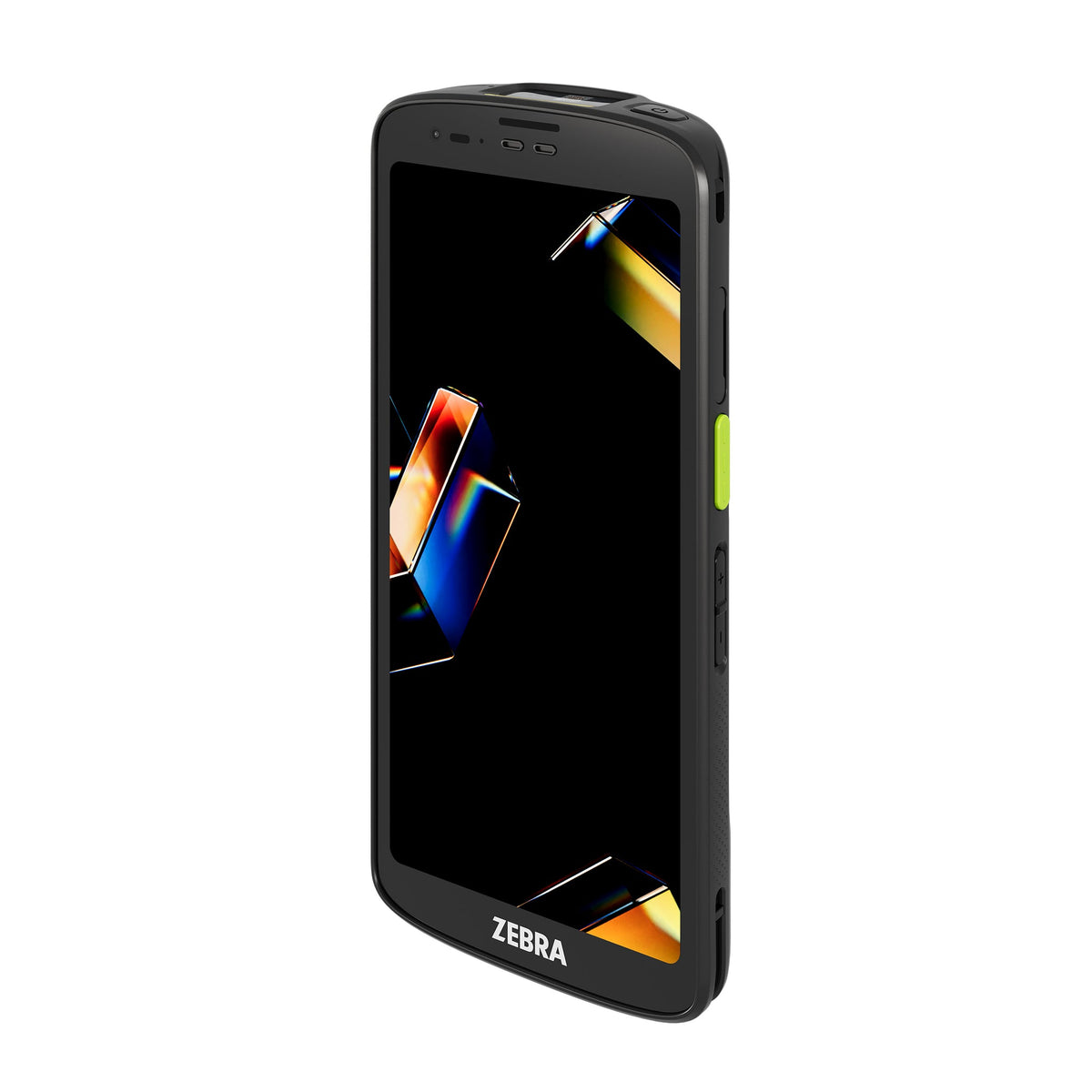 Zebra TC201 TC2010-0S3P6BE00-A6 rugged Android mobile computer – angled front view from the left