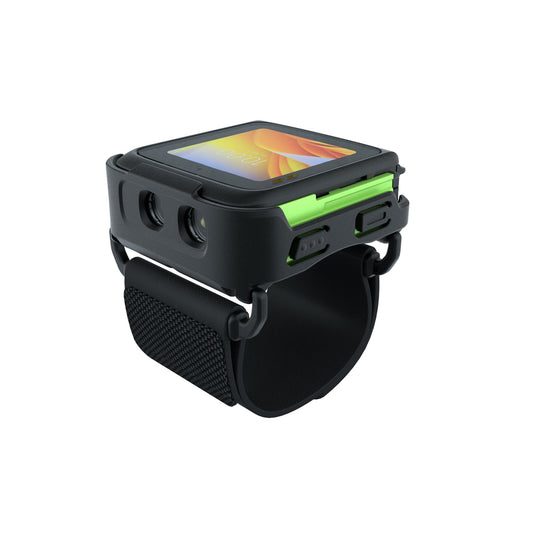 Zebra WS501 wearable computer, back of hand (WS5012-0B3J1020EA6) – angled view