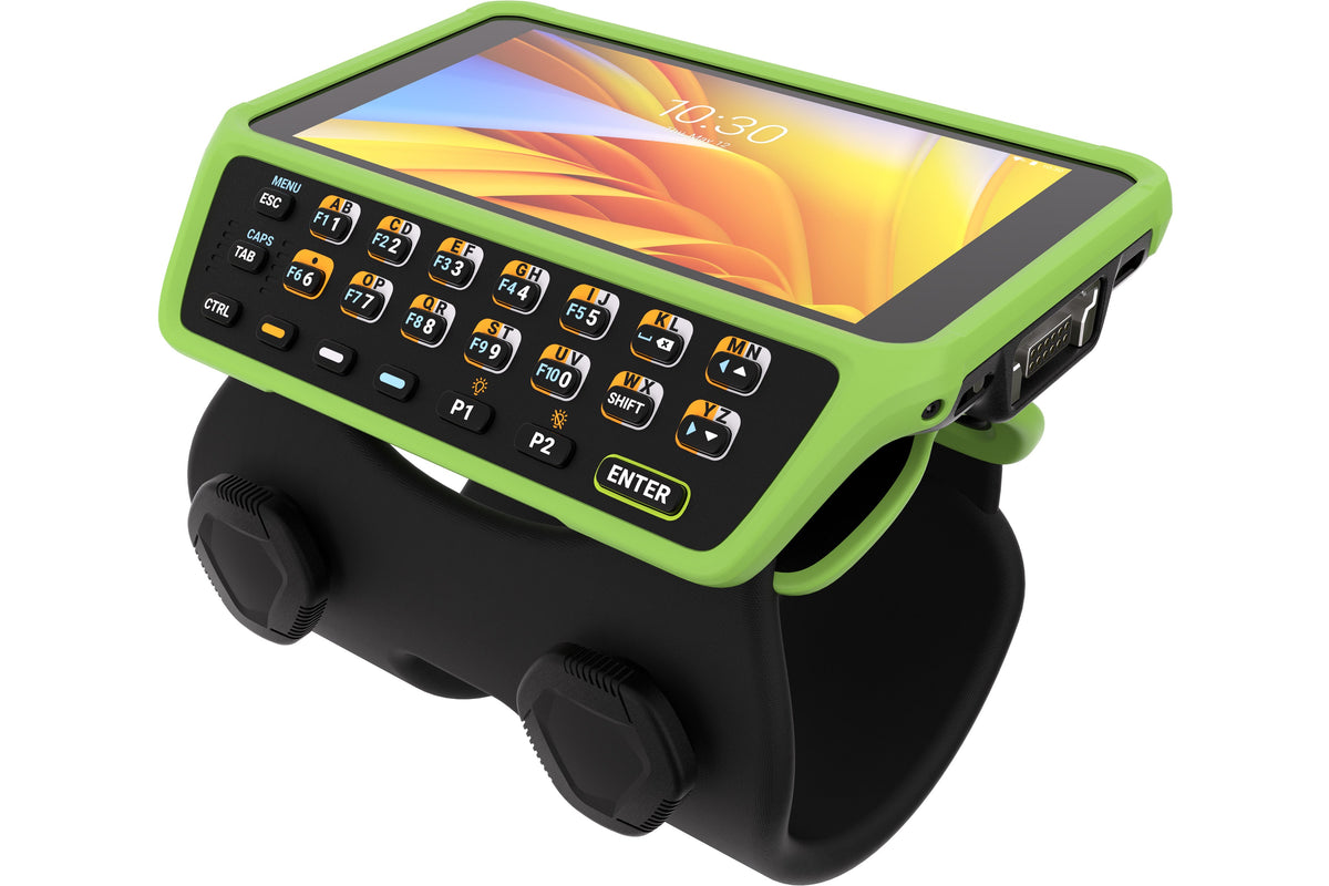 Zebra WT6400 wearable wrist computer, 23-key function alphanumeric keypad (WT0-WT64B-K6DCC2A6) – on wrist strap