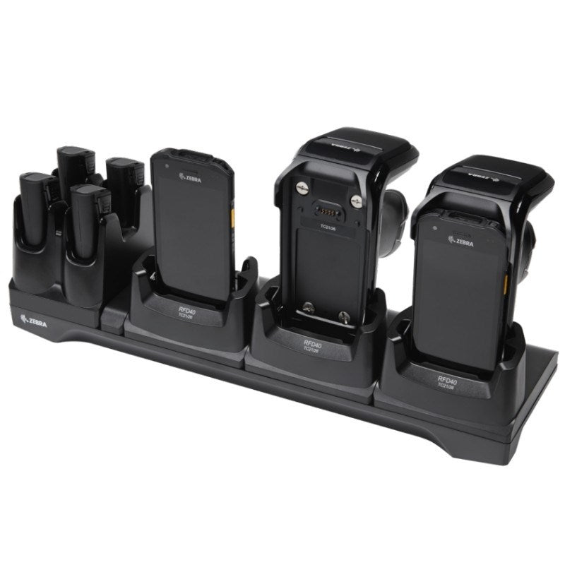 Zebra charging/communication station, 3 slots, ethernet (CRD3S4T-RFD40-TC2X-COM-1R)