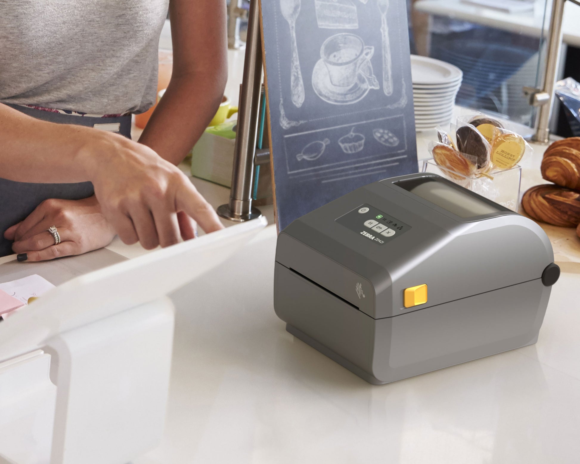 Zebra ZD421d Desktop Label Printer (ZD4A042-D0EX02EZ)