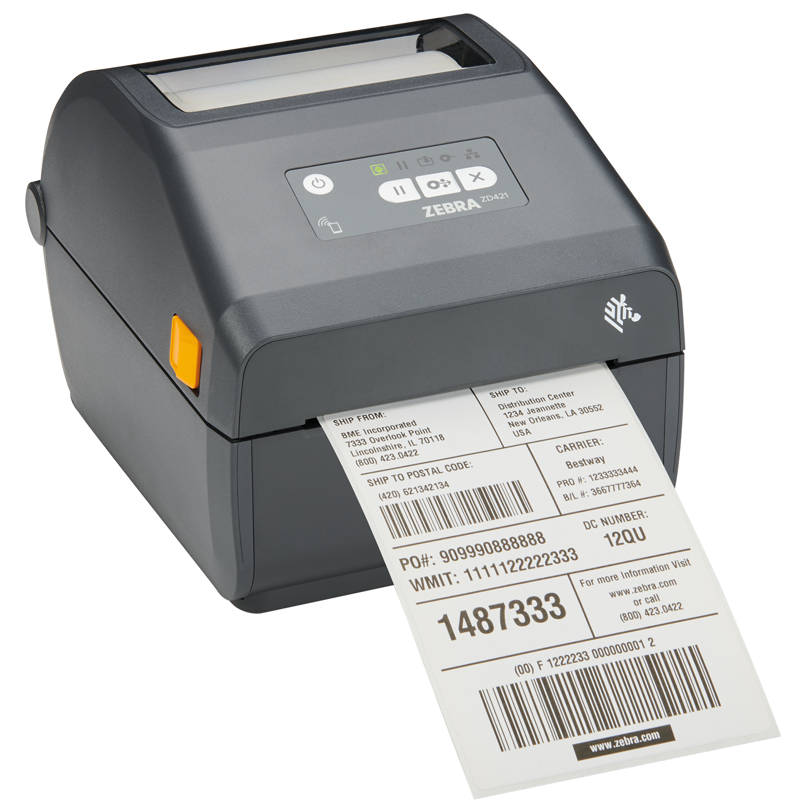 Zebra ZD421d Desktop Label Printer (ZD4A043-D0EX02EZ)